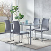 Modern Set of 4 Velvet Dining Chairs Ergonomic Design for Home Kitchen/Busine