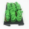 8Pcs Fluorescent Green Tent Guide Rope Tent Camping Reflecting Guy Rope 4M UK