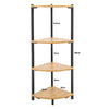 Rustic 4 Tier Organiser Ladder Bookcase Bathroom Storage Rack Corner Shelf Stand