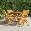 5 Piece Garden Dining Set Solid Wood Teak Q4Y8