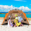 Instant Pop-up Beach Tent 3-4 Persons Foldable Portable Beach Shade W/Carry Bag