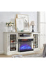 Electric Insert Fireplace &TV Stand Cabinet LED Fire Place 3Color Fire Freestand