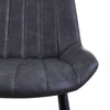 Dining Chairs Set of 2 Faux Leather Kitchen Chairs with Metal Legs Restaurants