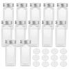 12 x Glass Clip Seal Spice Jars Airtight Container Kitchen Storage Herbs Food UK