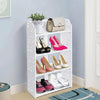 4 Tiers Shoe Rack Storage Shelf Shoes Display Stand Organiser Unit Cabinet White