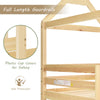 Kids Double Bunk Bed Frame Treehouse High Sleeper Solid Pine Wood 3FT 90x190cm