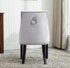 Tufted Velvet Fabric Studded Dining Chair Victoria Accent Side Chair