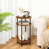 Side Table Round Coffee Table with Storage Telephone Table Bedside Table