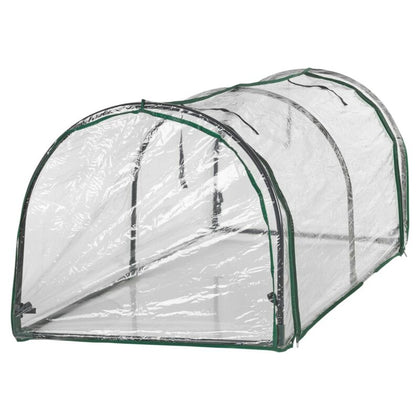 Big Clear Plastic Tunnel Grow Tent Greenhouse Cover Plants Hoop Metal Frame Box
