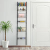 Over The Door Pantry Rack Adjustable Hanging Organizer Behind Door Rack 6 Basket