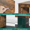 LED TV Stand Cabinet with Shelves Storage Unit Modern Entertainment RGB Lights