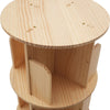 360 Rotating Bookshelf Wooden Book Storage Rack Shelves 1 layers Bookcase 46cm D