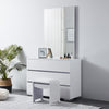 Dressing Table 3 Storage Drawers Vanity Makeup Desk Home Furniture White Gloss