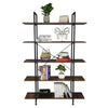 Industrial Bookcase Storage Tall Shelf Metal Display 5Tier Ladder Shelves UK