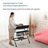 Adjustable Height Baby Changing Table Infant Diaper Changing Station with Wheels