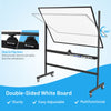 90 x 120CM Double Side Mobile Magnetic Whiteboard Adjustable Dry Erase Board