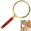 Clear 60mm Handheld 15X Magnifier Magnifying Glass Loupe Reading Jewelry Aid