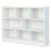 3-tier Open Bookcase Modern 8-Cube Bookshelf Wooden Storage Display Cabinet