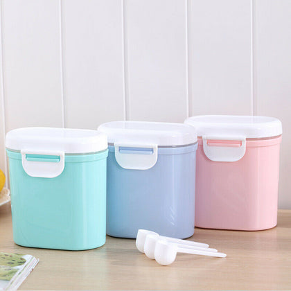 Portable Infant Baby Milk Powder Dispenser Formula Food Storage Box Container