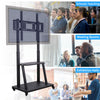 Ultra Heavy Duty Mobile 32-100 inch TV Stand Rolling TV Cart Mount with Wheels