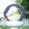 2m Tall Gold Wedding Arch Frame Moongate Round Flower Ballon Garland Backdrop UK