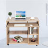 Mobile PC Table Computer Laptop Desk Study Workstation With Keyboard Tray Shelf