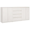 Side Cabinets 3 pcs White Solid Pinewood C3K0