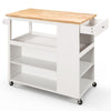 Rolling kitchen Island Mobile Serving Trolley Cart w/ Drawer and Towel Rack
