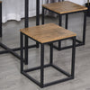 Compact 5pc Kitchen Dining Set Wood Bar Table Chair Home Space Saving Furniture