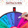 24" Color Prize Wheel Dry Erase Fortune Spinning Tabletop Win Game Party Stand