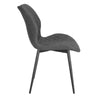 2/4/6x Dining Chairs with Backrest Faux Leather Padded Living Room Kitchen Cafe
