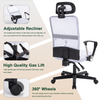Mesh Office Chair Comfortable Height Adjustable Ergonomic Office Chair White