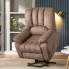 Armchair Electric Massage Power Lift Recliner Chair Single Sofa Brown Fabric