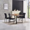 Dining Table Set and 6/4 Grey Leather/Velvet chairs kitchen table set UK