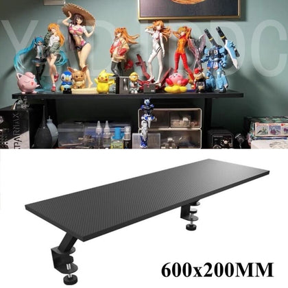 Floating Monitor Riser Desktop Speaker Stand Holder Desk Clamp-on Storage Shelf