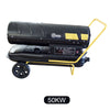50KW Industrial Space Heater Agriculture Gas Petrol Fan Fire Garage Heating