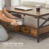Vintage Industrial Style Coffee Table with Drawers Storage Shelf Side Rustic