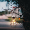 Solar Powered Hanging Copper Lantern Retro Outdoor Decor Light Table Lamp UK