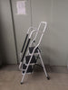 Foldable Non Slip 3 & 4 Step Steel Tread Safety Hand Rail Ladder Durable Panel