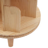 360 Rotating Bookshelf Wooden Book Storage Rack Shelves 1 layers Bookcase 46cm D