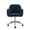 Home Office Study Desk Chair 360° Swivel Height Adjustable Computer Chair Blue