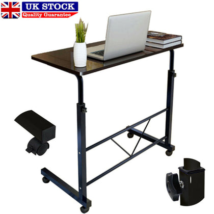 Adjustable Portable Laptop Table Notebook Computer Desk Trolley Sofa Bed Tray UK