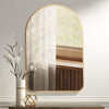 Large Gold Arched Frame Mirror Wall Hanging Bathroom Dressing HD Mirrors 50x70cm