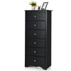 Modern Narrow Chest of Drawers Bedside Cabinet Sideboard Bedroom 6 Drawers Chest