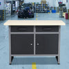 Industrial Workbench Tool Storage Cabinet Cupboard Workshop Organizer Toolbox