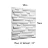 12pcs 50cmx50cm 3D Wall Panels Decorative Wall Ceiling Tiles Cladding Wallpaper