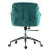 Executive Office Gaming Chair Swivel Adjustable Crushed Velvet Cushiony Armchair