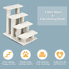 4-Step Pet Stairs for Cats and Dogs Carpeted Cat Scratching Post Pet Ramp