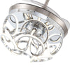 Modern Ceiling Fan Light Retractable Blade Dimmable LED Light Remote Control