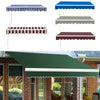 Manual Patio Awning Outdoor Garden Canopy Sun Shade Retractable Shelter Fabric